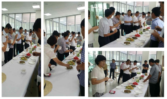 demonstration of edible frog cushion