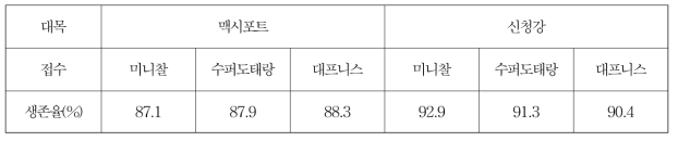 접목묘 생존율