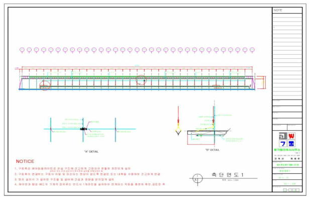 Hangging-bed Cross section