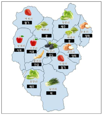 광천읍 리별 특화작목