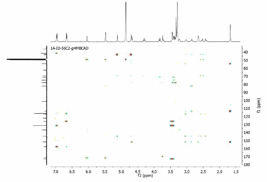 ID56C2의 HMBC spectrum