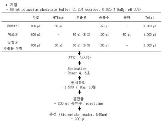 S. mutans glucosyltransferase 활성 측정 방법