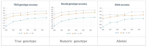 Summary of Imputation accuracy