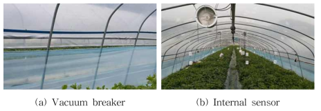 Photographs of experimental greenhouse
