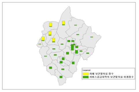 보건 및 의료 서비스 이용 점수