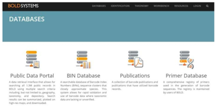 Barcode of Life Data System (BOLD) (http://www.boldsystems.org/)