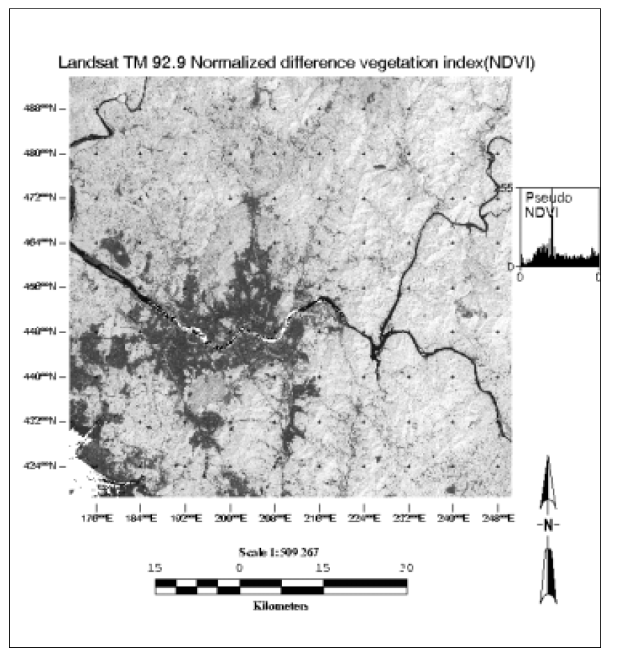 Landsat TM 92년 9월 NDVI