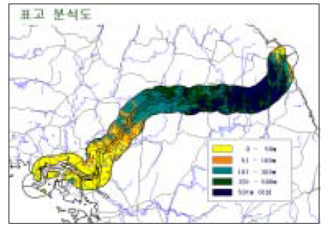 표고분석도