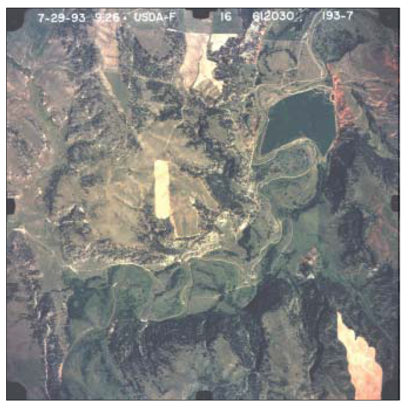 Devils Tower 국립공원 지역의 항공사진 자료 : http://biology.usgs.gov/npsveg/classification