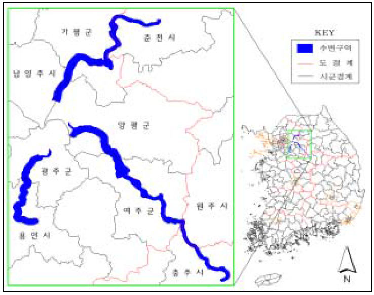 사례연구대상지역의 위치