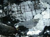 Po지역 인접하천에서 채취한 암석시료의 현미경사진