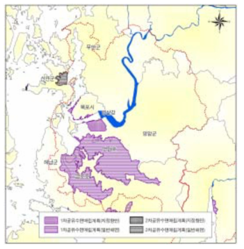 영산강 하구의 공유수면매립계획