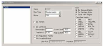 Case Run Options의 화면