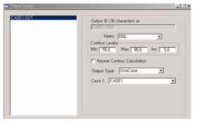 Output Setup의 화면