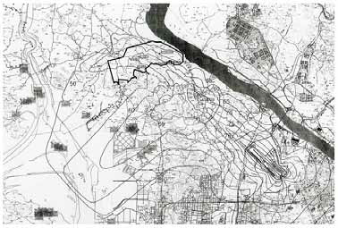 Noise map with actual flight path in Kimpo airport