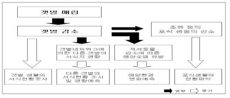 갯벌 매립으로 인한 영향 및 주요 평가내용