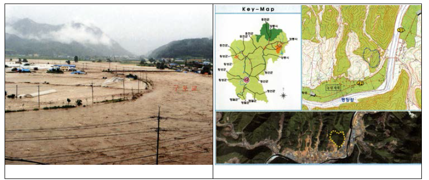 Flooding of Gupo Bridge, Bangrim-ri (July 2006, Kangwon Province)