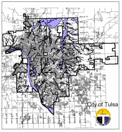 Repetitive Loss Properties in Tulsa, Oklahoma Source: R.D. Flanagan & Associates. (2002, November 25). Floods. In Multi‐Hazard Mitigation Plan (Chap. 2). Tulsa, Oklahoma, Tulsa Public Works Department. Retrieved April 25, 2004, from http://www.cityoftulsa.org/resources/tulsa+nhm+book+cap+2.pdf