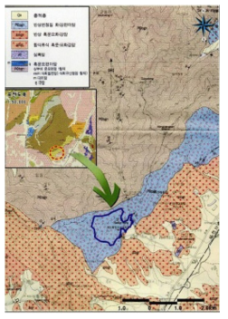 지질도 작성 예시도면