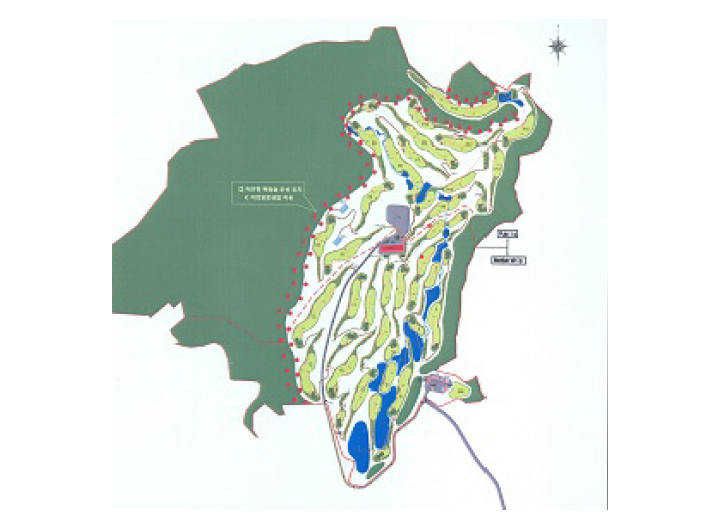 골프장 규모의 축소 사례