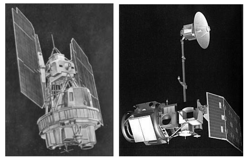 Landsat 1과 4의 위성체 (출처: NASA)