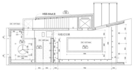 WoodTek HQ의 평면도