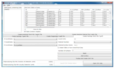 C Tech Data Exporter프로그램의 GMF 파일 생성 화면