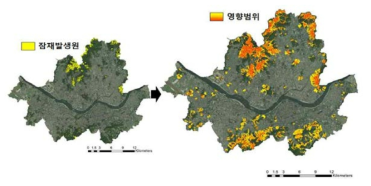 토사재해 영향지역 식별