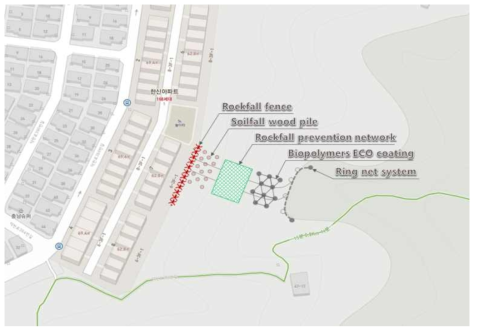 토사제어시설 배치(만덕 1지구)