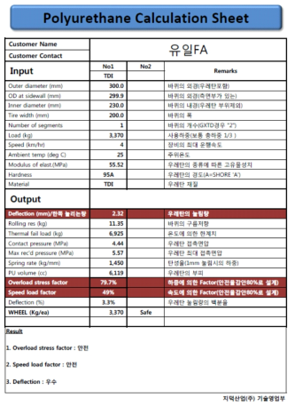 Polyurethane Calculation Sheet_지덕산업(주)