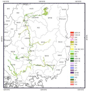 1910년대 낙동강 토지피복