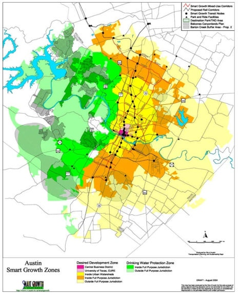 오스틴 시 스마트 성장 계획도