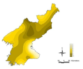 북한의 가뭄재해 취약지