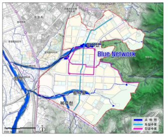 위례신도시 블루 네트워크 구상도