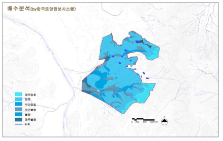 위례신도시 배수분석도