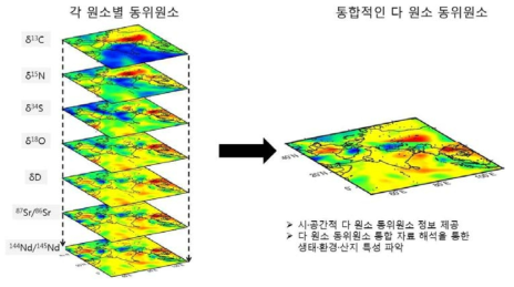 시·공간적 다원소 동위원소 정보 제공