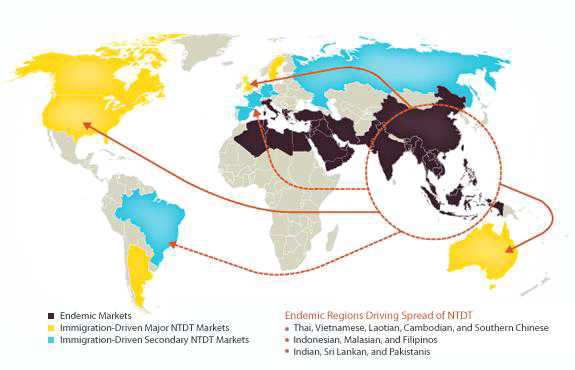 Thalassemia International Federation. Epidemiology. (http://www.thalassaemia.org.cy/about-haemoglobin-disorders/beta-thalassaemia/epidem iology.shtml. Accessed January 7, 2014.)