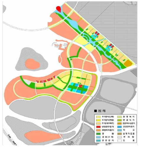 새만금 관광단지 개발기본계획 토지이용계획도