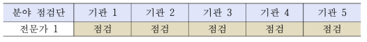 점검단 운영형태 2안