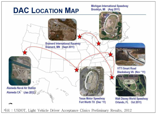 Safety Pilot DAC Location Map