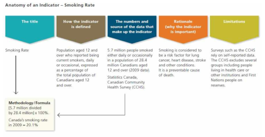 캐나다 흡연율 보건지표의 생성체계