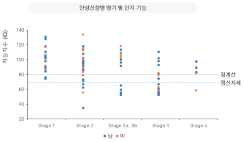 소아 만성신장질환 환자의 병기별 인지 기능