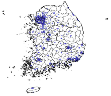 MRI 보유 의료기관 분포