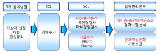 한국 HCV 코호트 생물자원 수집 체계