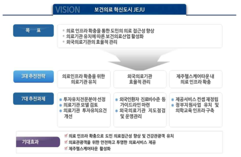 의료기관 유치 및 외국의료기관 관리 비전 및 전략