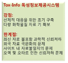 Tox-Info의 강점 및 한계