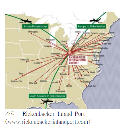 리켄배커 국제 공항 지리적 입지
