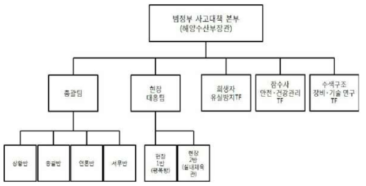 세월호 사고시 중앙수습대책 기구