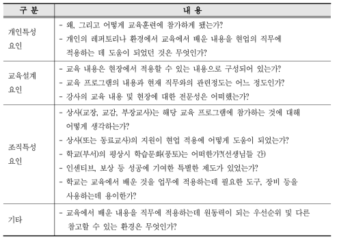 성공사례기법 심층 인터뷰의 내용(계속)