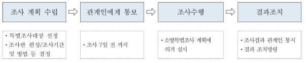 소방특별조사 수행 프로세스